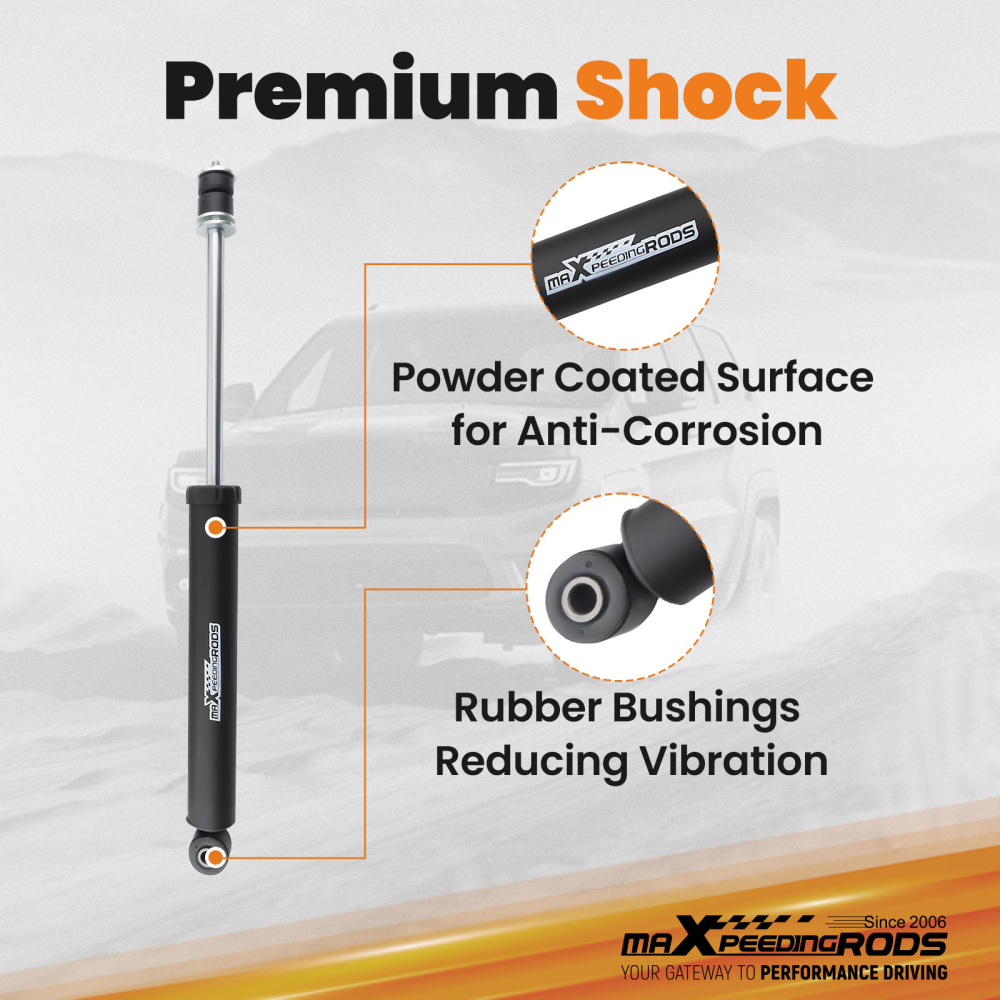 3.25 Lift Kit compatible for Jeep Wrangler JK 4-Door 2007-18 Coil Springs Shocks Bracket