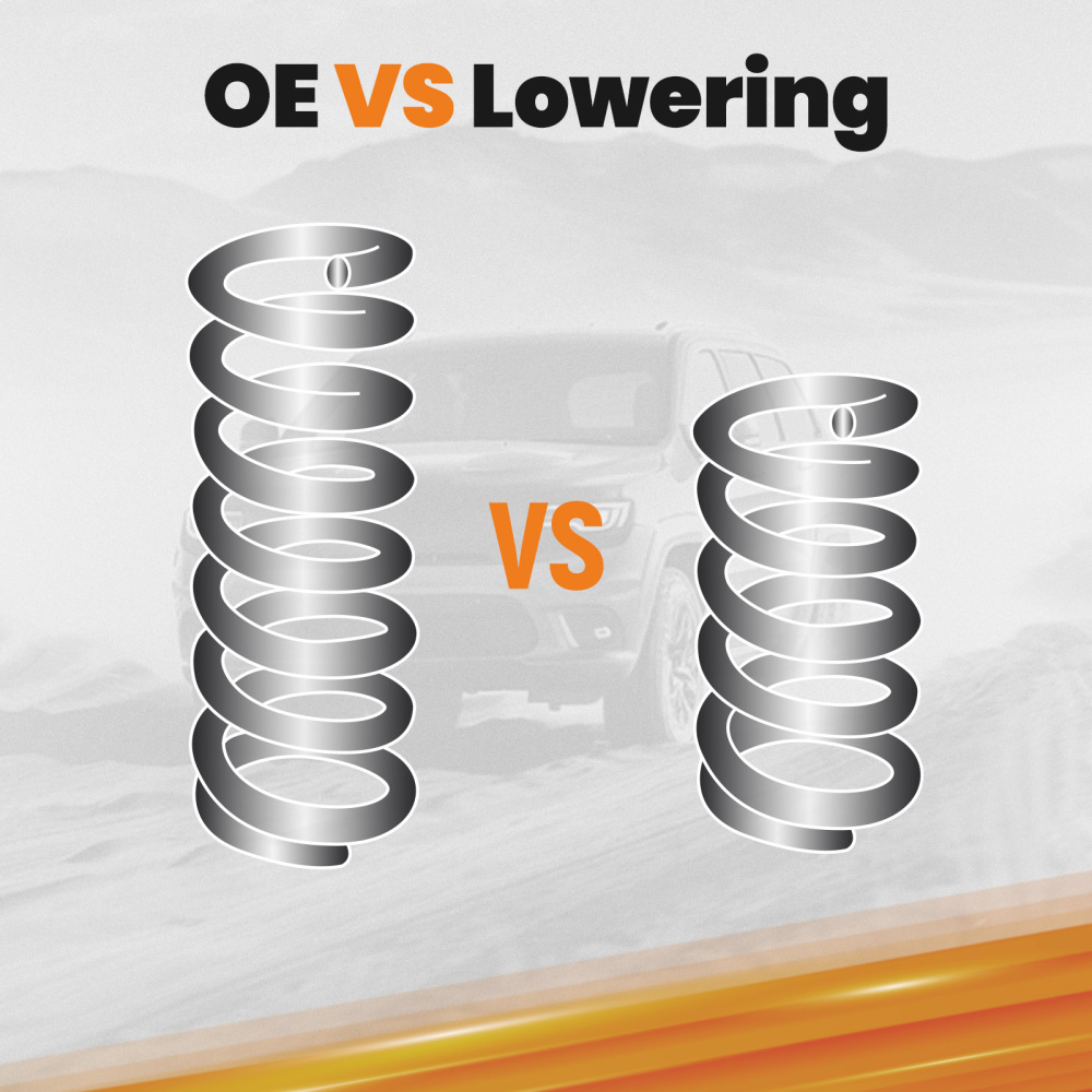 2 Rear Lowering Coils Springs compatible for Tahoe Yukon Escalade Avalanche compatible for Suburban 07-14