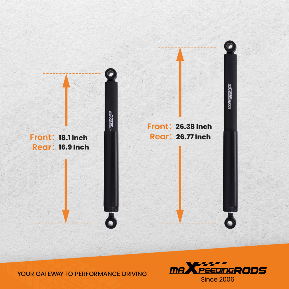 2 Lift Kit Coil Springs + Shocks compatible for Nissan Patrol GQ Y60 GU Y61 1988-2016