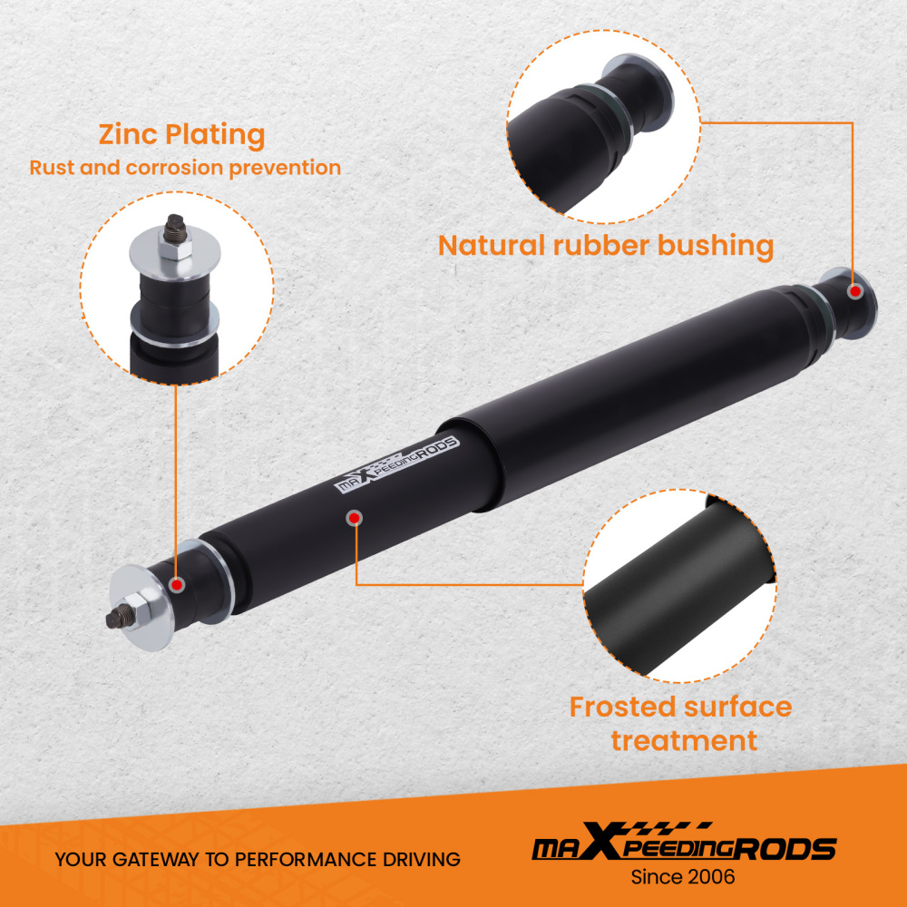 2 Lift Kit Coil Springs + Shocks compatible for Nissan Patrol GQ Y60 GU Y61 1988-2016