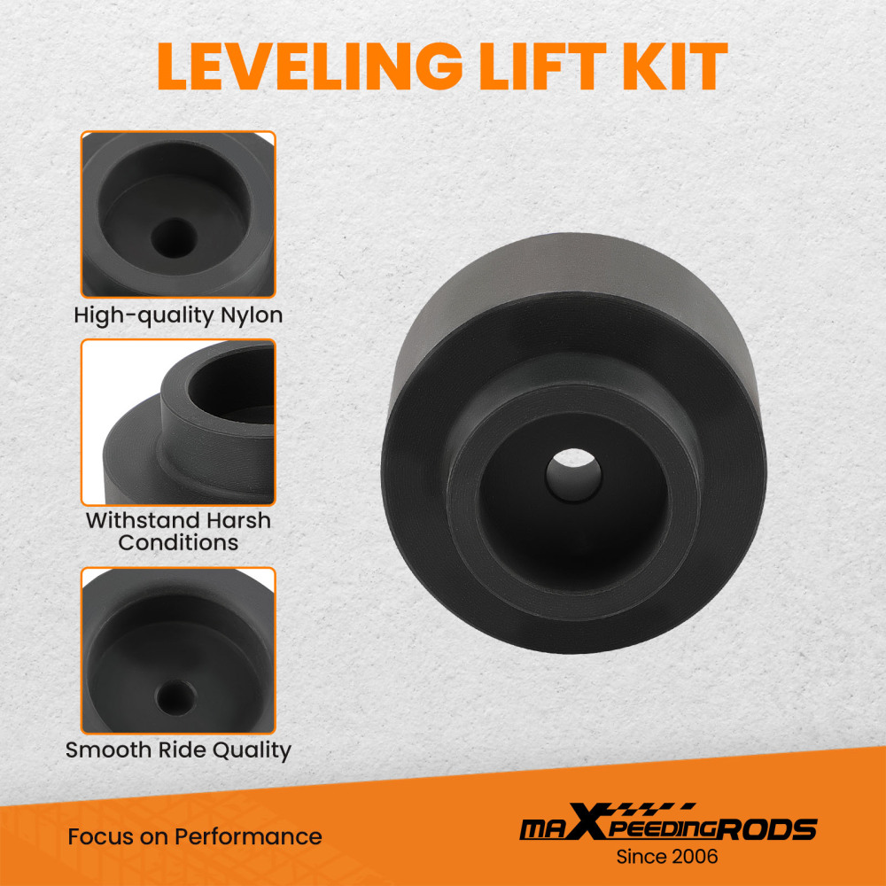 2 Rear Suspension Leveling Lift Kit Spacers compatible for Ram Dodge 1500 2WD 4WD 2009-20