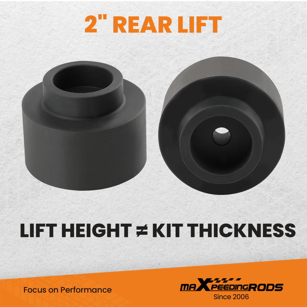 2 Rear Suspension Leveling Lift Kit Spacers compatible for Ram Dodge 1500 2WD 4WD 2009-20