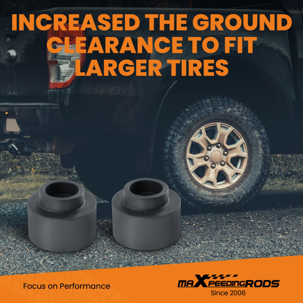 2 Rear Suspension Leveling Lift Kit Spacers compatible for Ram Dodge 1500 2WD 4WD 2009-20