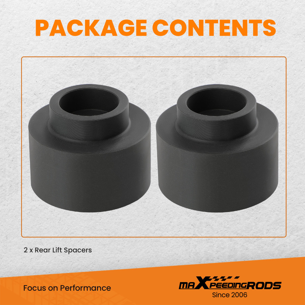 2 Rear Suspension Leveling Lift Kit Spacers compatible for Ram Dodge 1500 2WD 4WD 2009-20