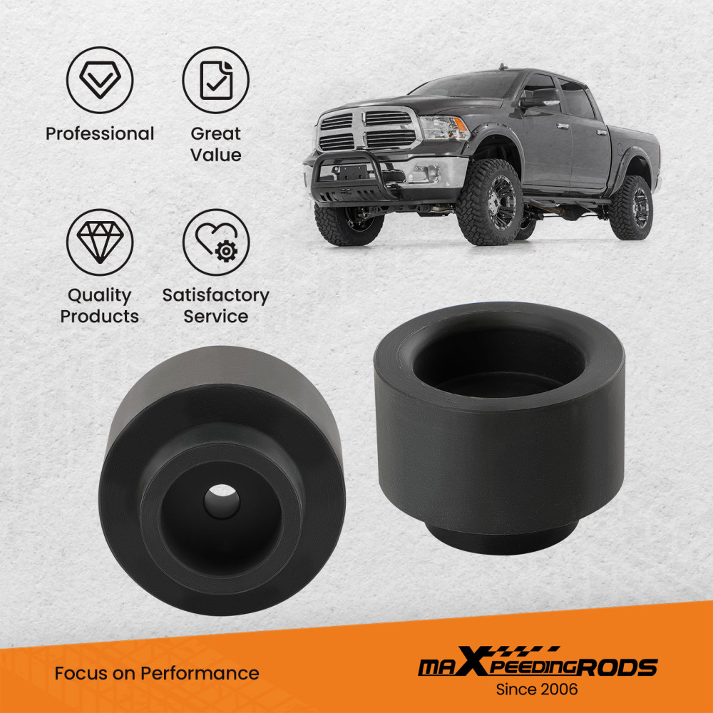 2 Rear Suspension Leveling Lift Kit Spacers compatible for Ram Dodge 1500 2WD 4WD 2009-20