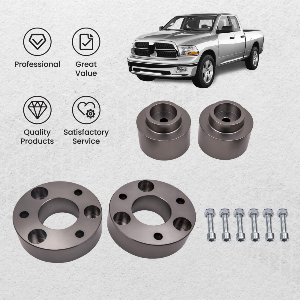 2.5 inch Front Spacers 2 inch Rear Lift Leveling Kit compatible for Dodge Ram 1500 4x4 2009-2019