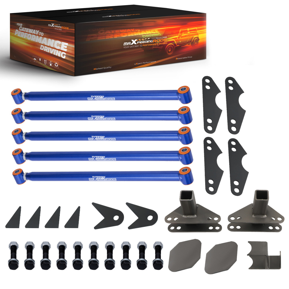 Universal Rear Weld On 4 Link Suspension Lift Kit Heavy Duty 24