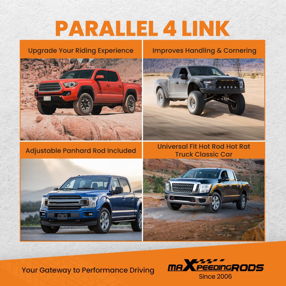 Weld On Parallel 4-Link Suspension Kit fit for Truck Classic Car Air Ride