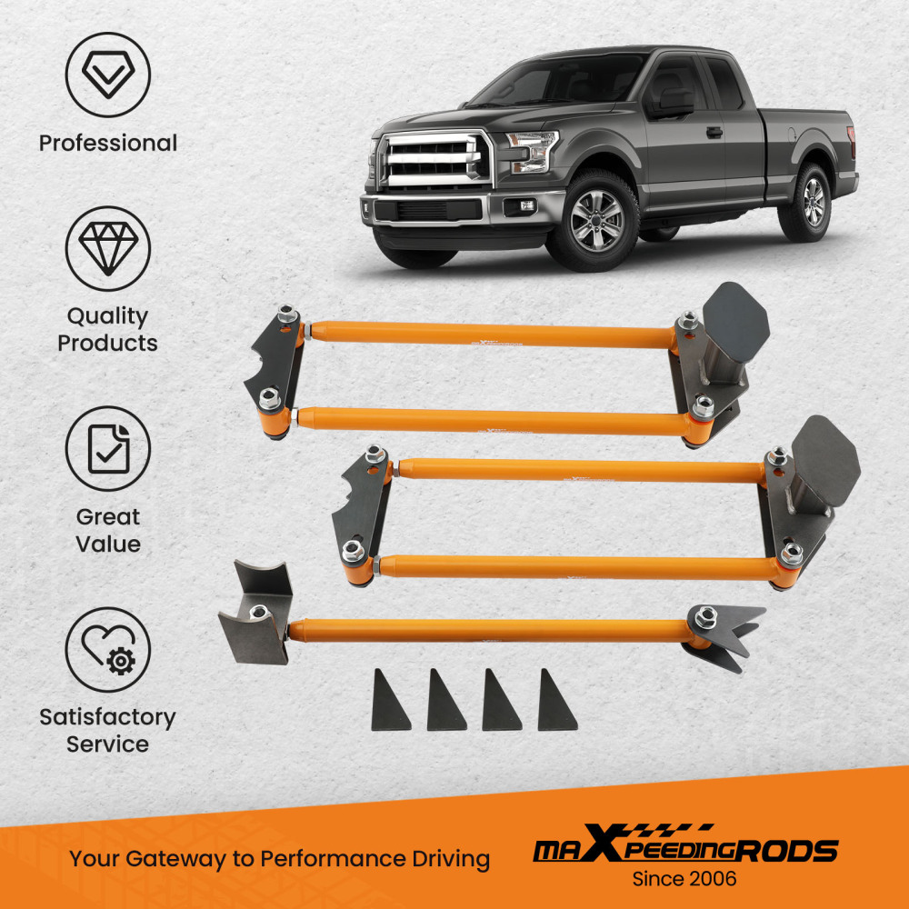 Weld On Parallel 4-Link Suspension Kit fit for Truck Classic Car Air Ride