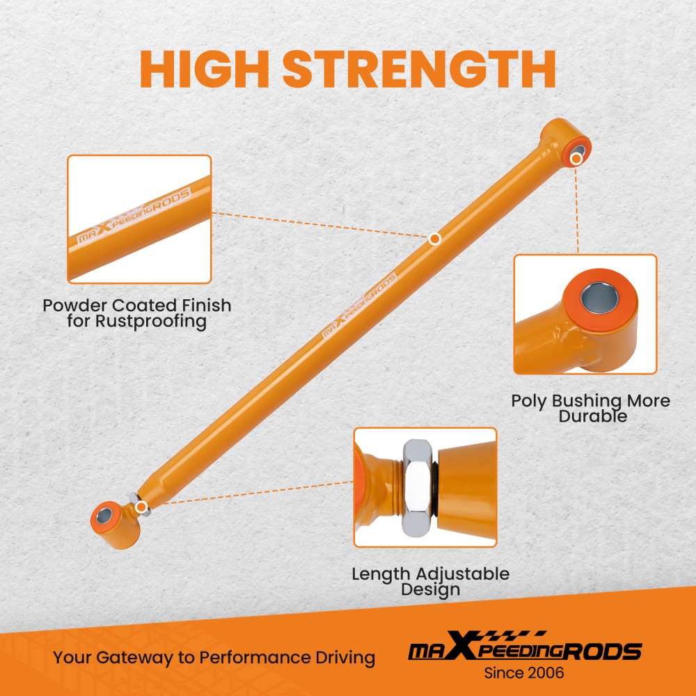 24 Weld On Parallel 4 Link Suspension Kit for Classic Car Air Ride Bars Set