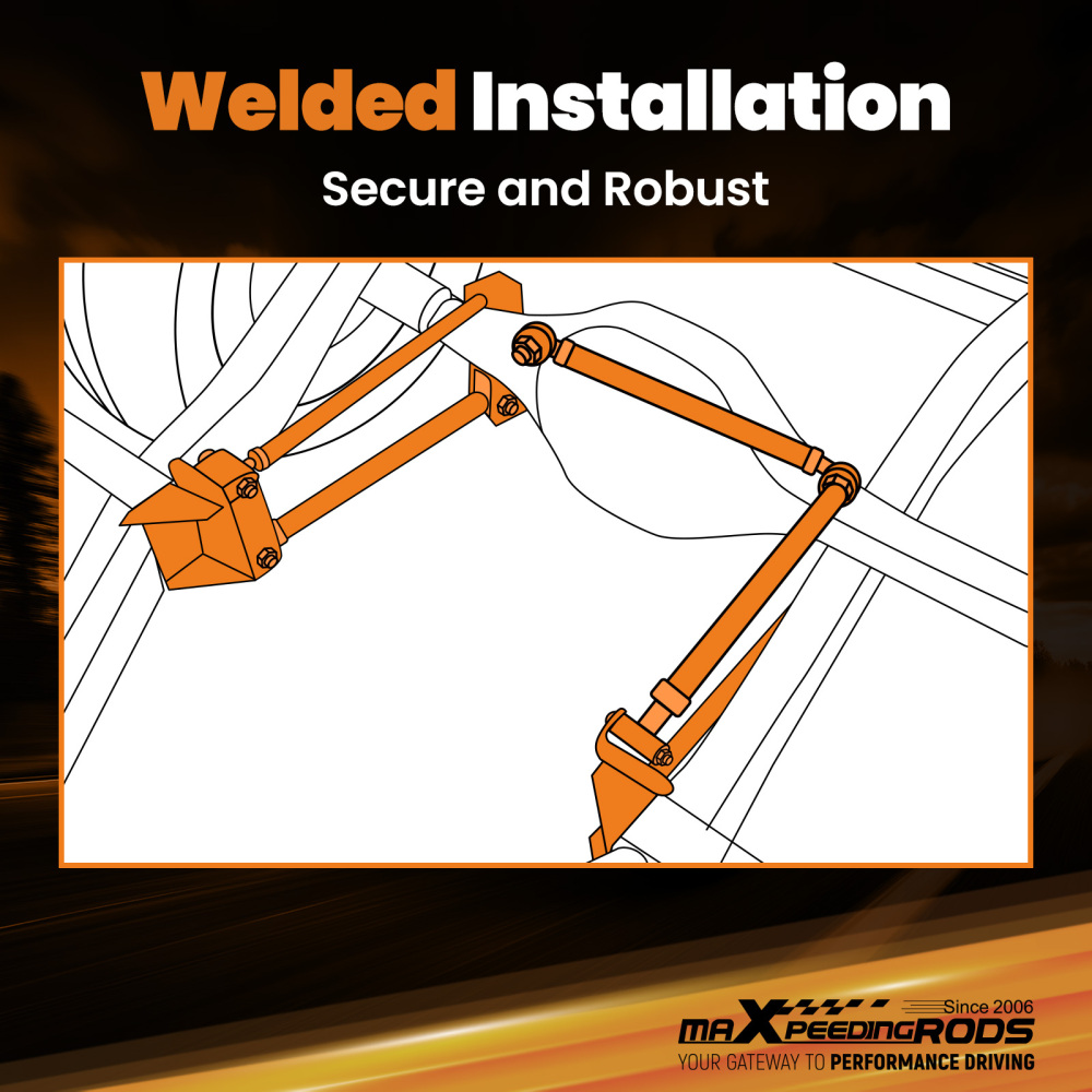 Weld On Parallel 4 Link Suspension for Truck Classic Car Air Ride Rear L&R