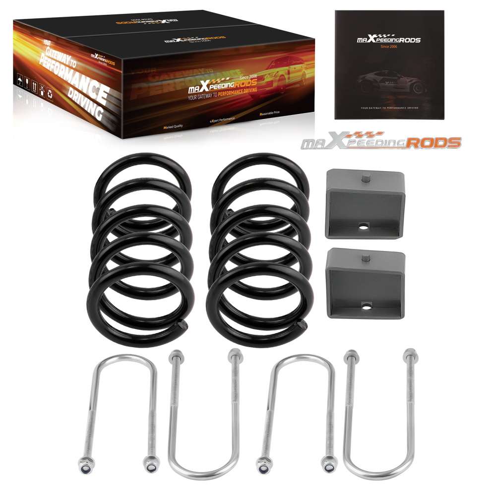 3 Front 4 Rear Drop Coil Spring Lowering Kit compatible for Chevy S10 V6 2WD 1982-2004