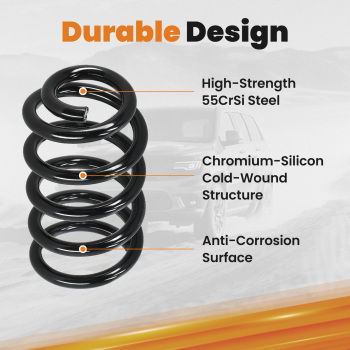 3 Front Coil Springs Drop Kit compatible for Chevy Silverado GMC Sierra 1500 2007-15