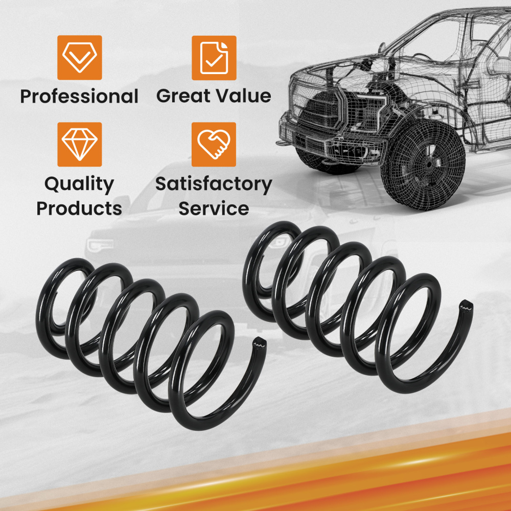 3 Front Coil Springs Drop Kit compatible for Chevy Silverado GMC Sierra 1500 2007-15