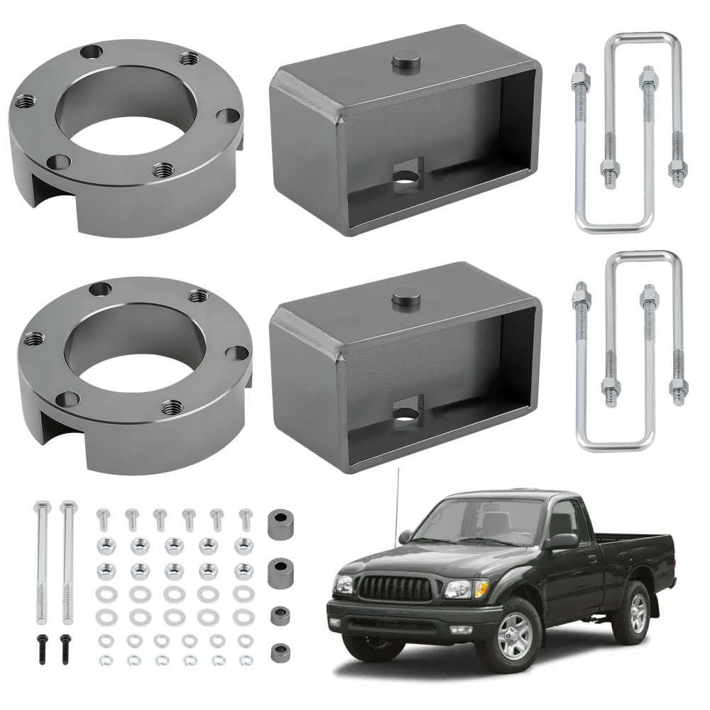 maXpeedingrods 3 Front 3 Rear Lift Kit Compatible for Toyota Tacoma 6LUG 2WD1995.5-2004 Diff Drop