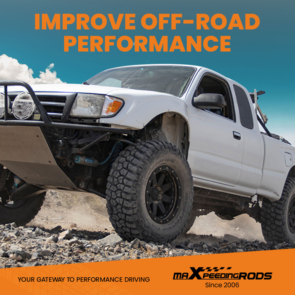 maXpeedingrods 3 Front 3 Rear Lift Kit Compatible for Toyota Tacoma 6LUG 2WD1995.5-2004 Diff Drop