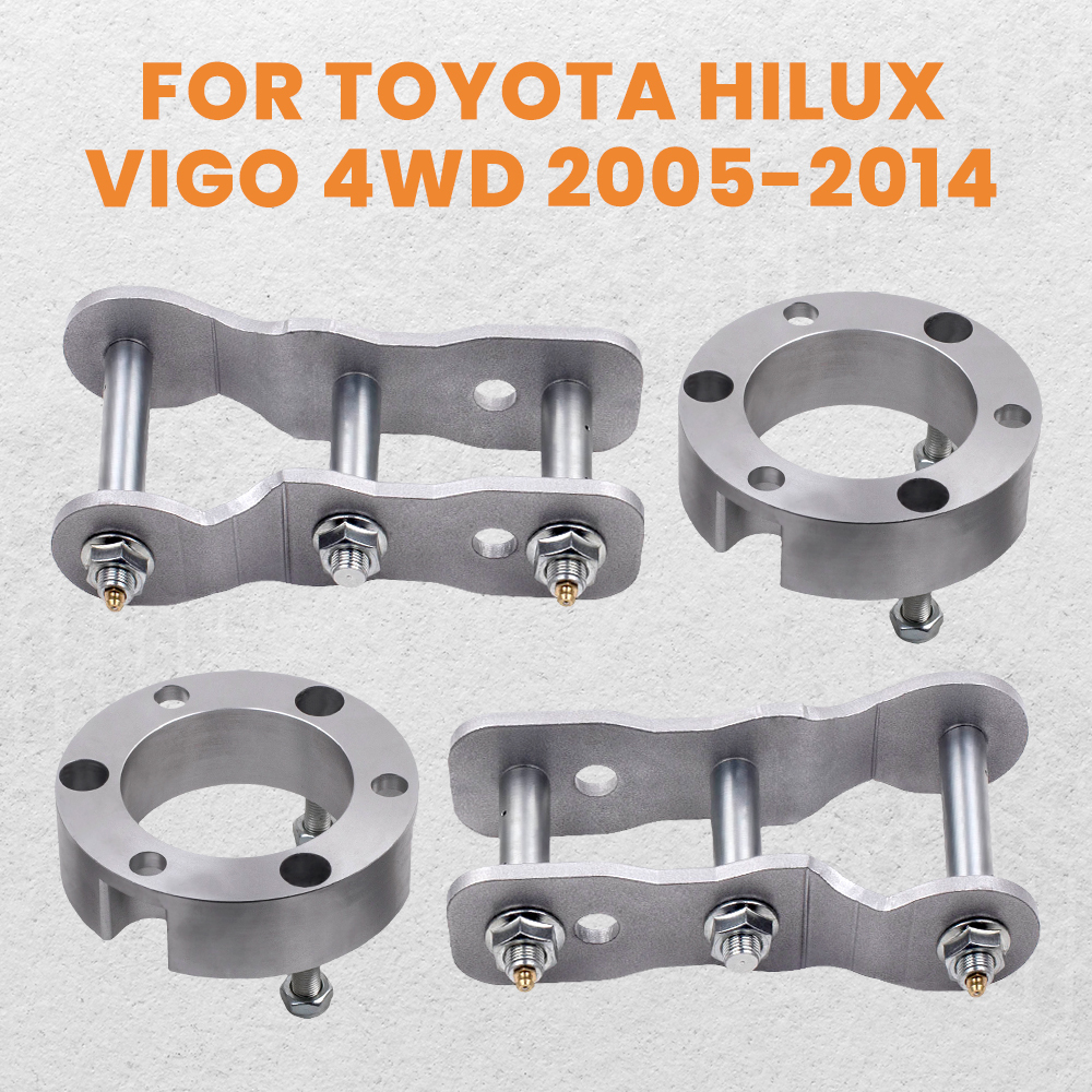 3 pollice+2 pollice Inch Full Kit Front + Rear Shackles Lift Kit compatibile per Toyota Hilux Vigo 05-14