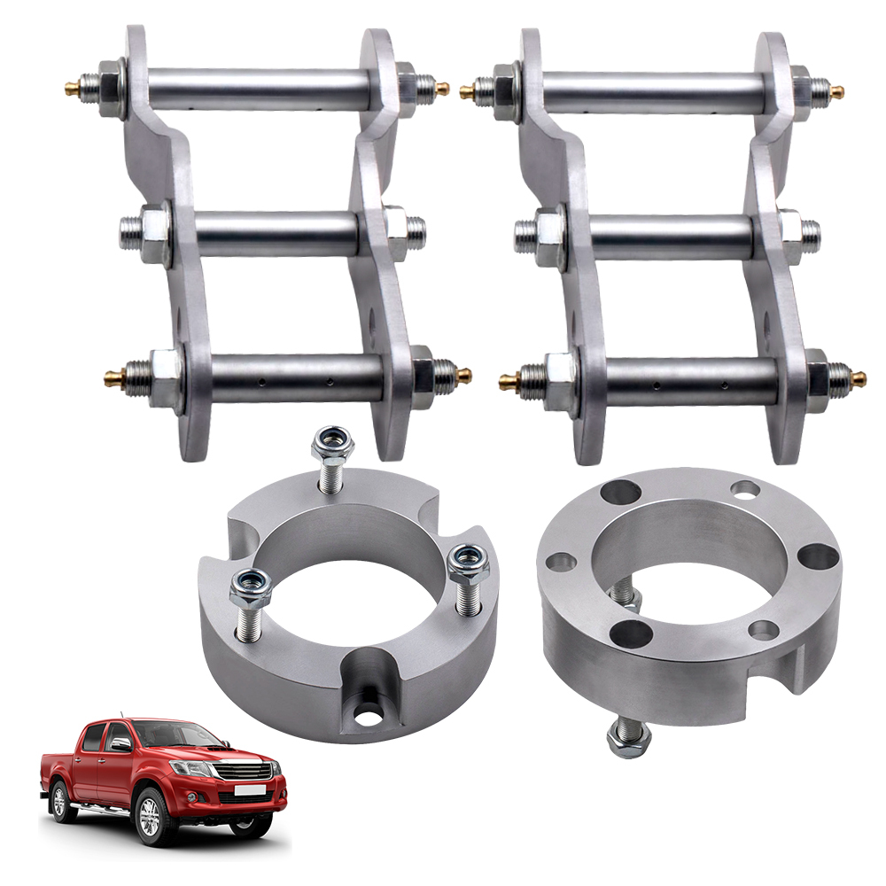 3 pollice+2 pollice Inch Full Kit Front + Rear Shackles Lift Kit compatibile per Toyota Hilux Vigo 05-14