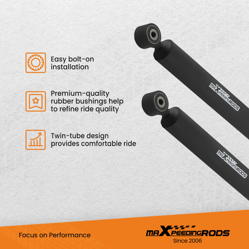 3 Front 3 Rear Leveling Lift Kit w/ Shocks compatible for Toyota Tacoma 4WD 2005-2023