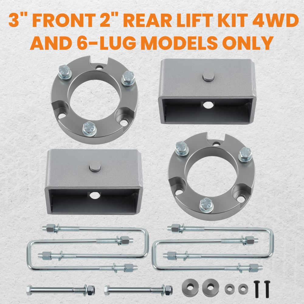 3 Front 2 Rear Lift Kit w/ ShocksDiff Drop compatible for Toyota Tacoma 4WD 2005-2023