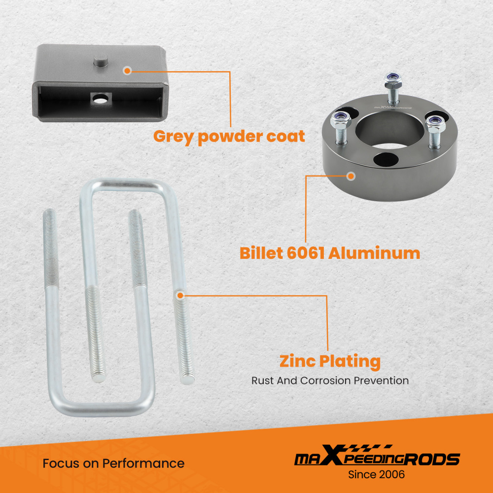 2.5 Leveling Lift Kit w/ Shocks compatible for Toyota Tundra 2WD 4WD 2000-06