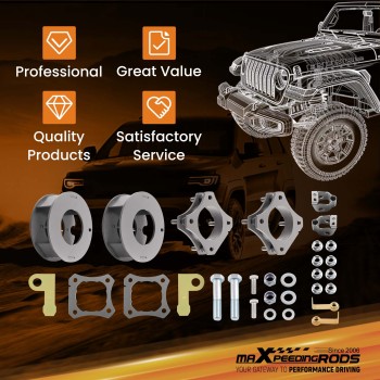 2.5 FrontRear Lift Kit compatible for Toyota Tundra 2022+ 2WD 4WD Extender