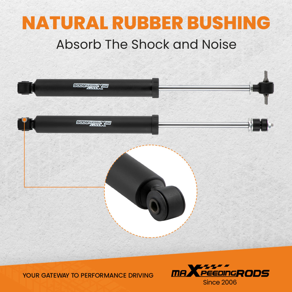 2.5 Suspension Lift Kit + Rear Track Bar compatible for Jeep Wrangler JK 4-Door 07-18