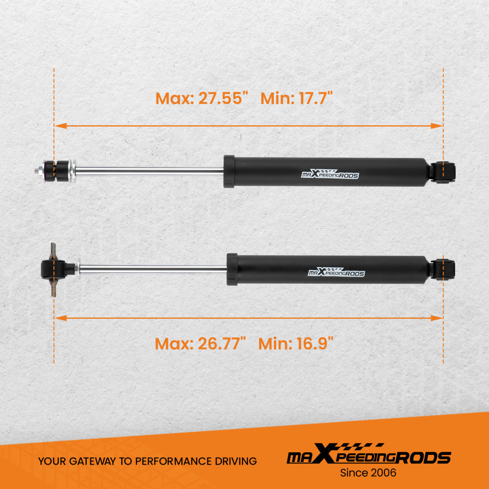 2.5 Suspension Lift Kit + Rear Track Bar compatible for Jeep Wrangler JK 4-Door 07-18