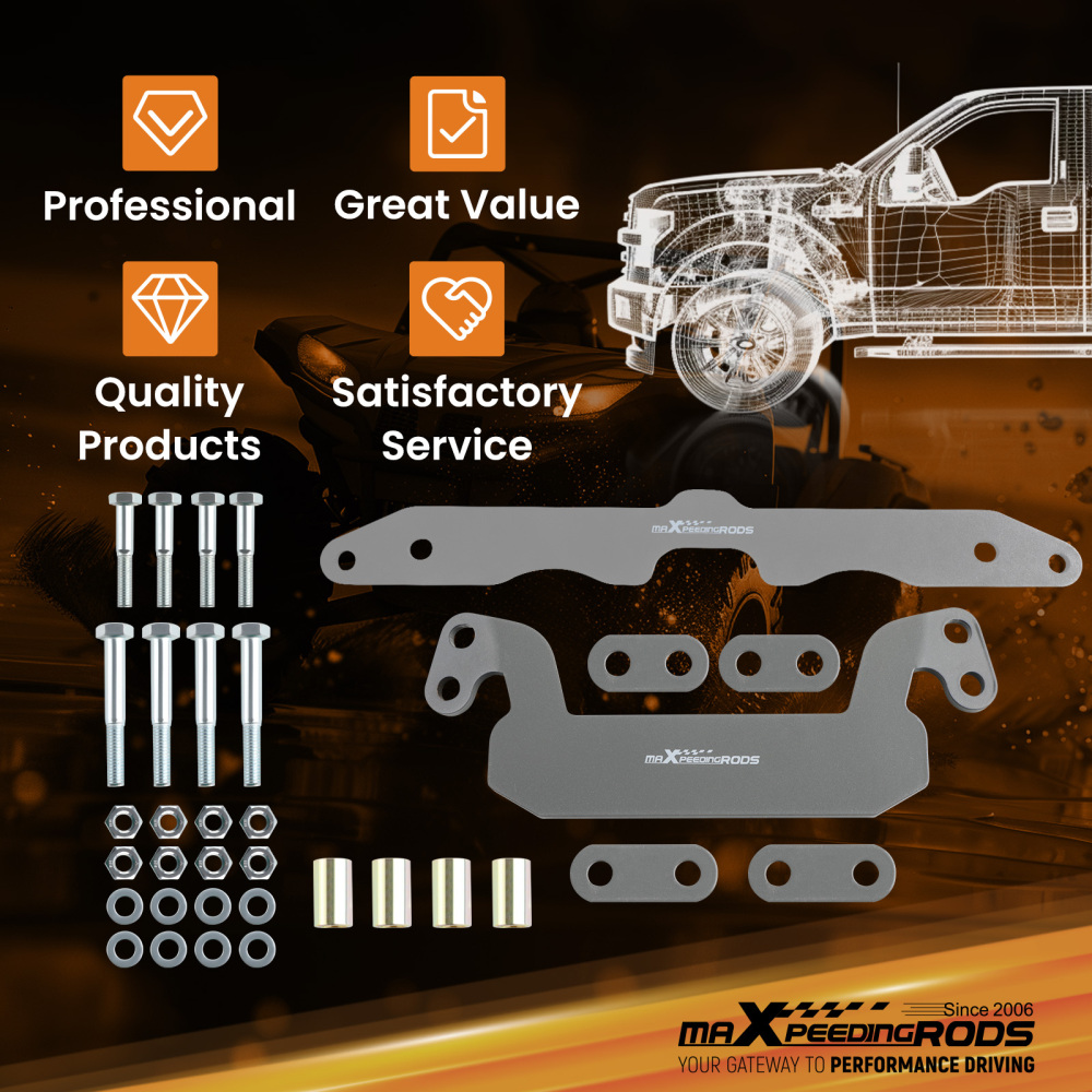 2 Lift Suspenion Kit compatible pour Yamaha Kodiak 700 EPS700 SE 4x4 2016 2017 2018