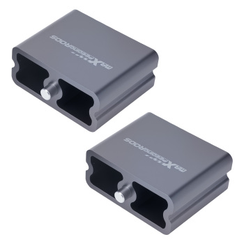 Universal Leaf Spring Lowering Block Kit 4 Drop w/ U-BoltsHardware Aluminum