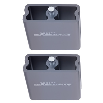 Universal Leaf Spring Lowering Block Kit 4 Drop w/ U-BoltsHardware Aluminum