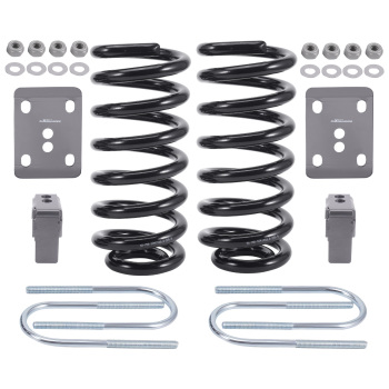 3 Lowering Coil Springs 5 Drop Axle Flip Kit compatible for Ford F100 F150 2WD 1980-1996