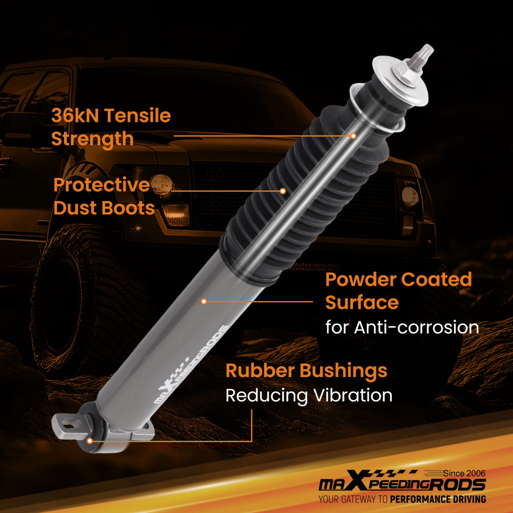 Front Performance Shocks compatible for Ford F150 97-03 3-5 Drop Lowering Kit Pair