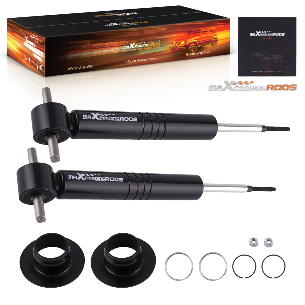 Height Adjustable Front Shocks compatible for Silverado Sierra 1500 2007-2018 0-3 Drop