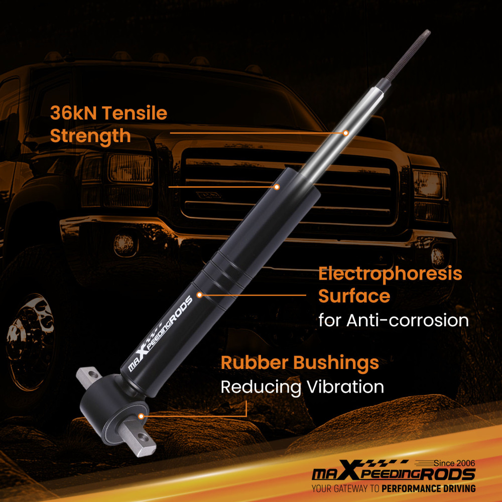 Height Adjustable Front Shocks compatible for Silverado Sierra 1500 2007-2018 0-3 Drop