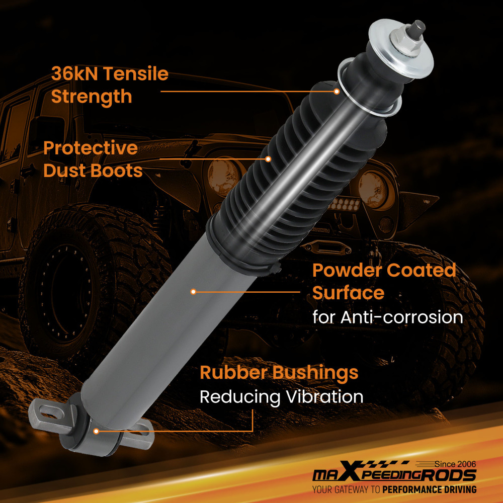 Pair Lowering Front Shocks 2inch - 5inch Drop Compatible For Chevy /GMC 99-06 2WD