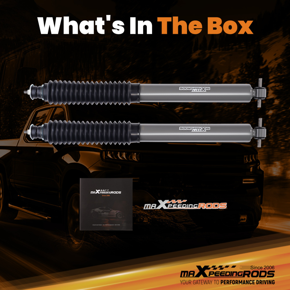 6.5-8inch Lift Front Shock Absorbers compatible for Chevy Silverado/GMC Sierra 2WD 99-2007