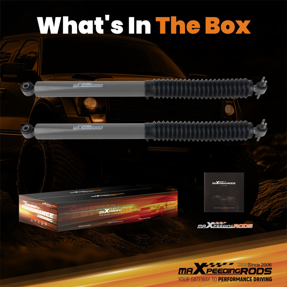 Twin-Tube Rear Lift Shocks compatible for Chevrolet GMC K1500 C1500 88-99 4WD RWD 4-6