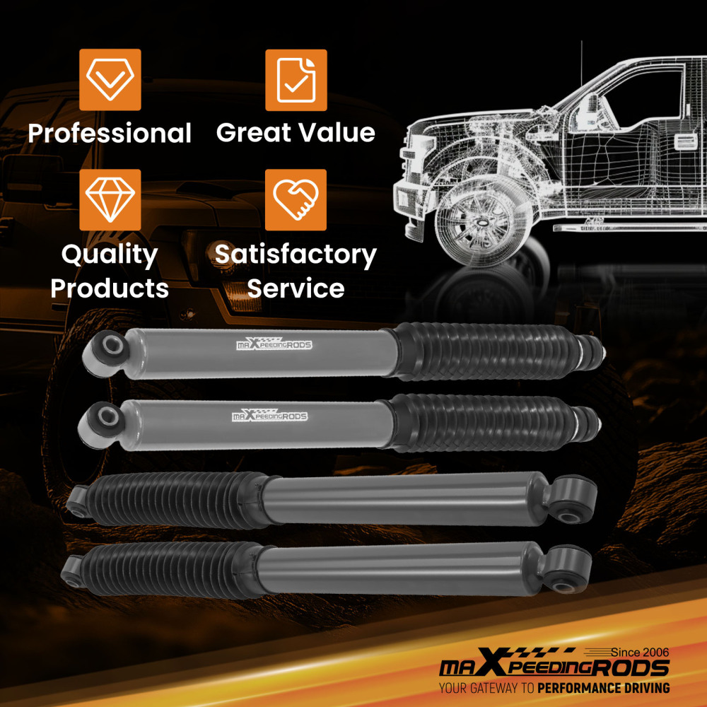 0-2.5 Front + 0-3 Rear Lift Shocks compatible for Dodge Compatible for RAM 2500 4WD 2003-2013