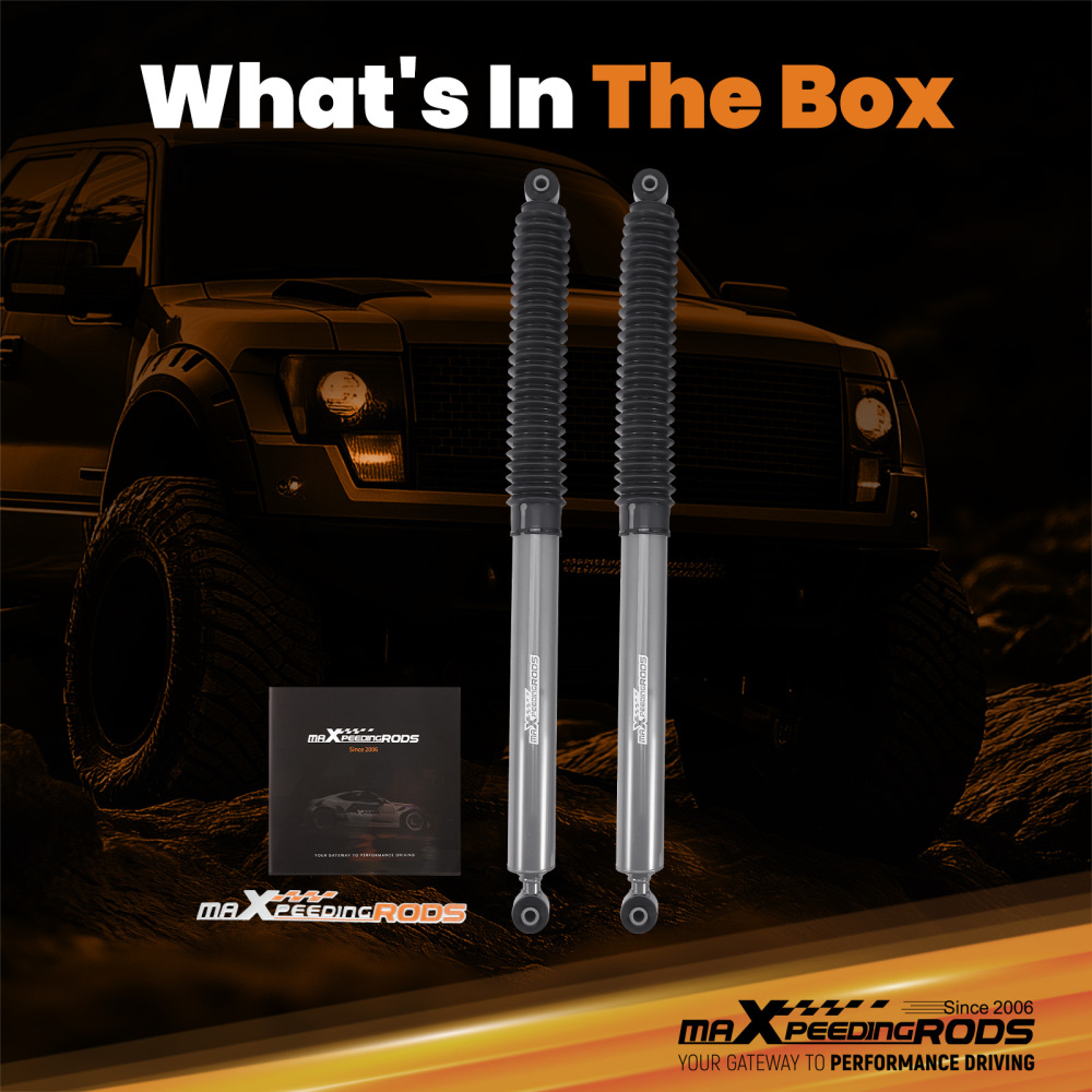 4-7.5 Lift Rear Shock Absorbers compatible for Ford F-150 2009-2025 High Durability