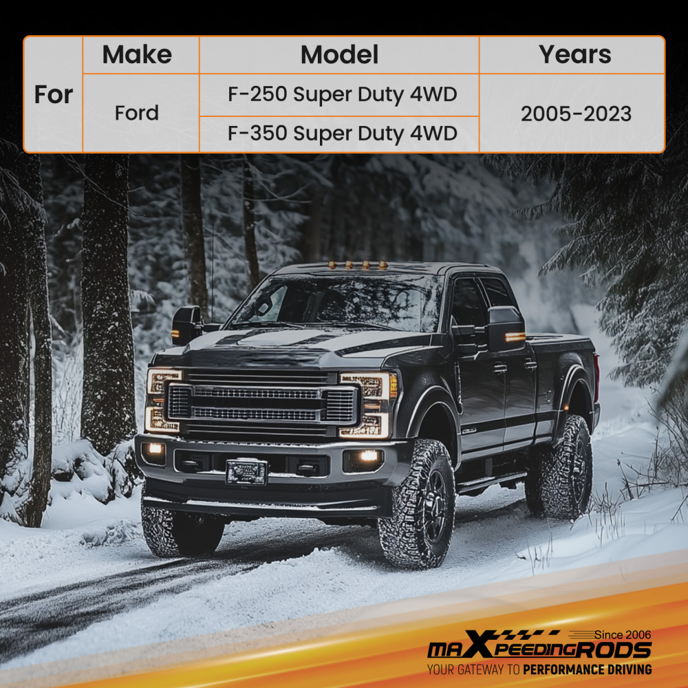 Front Lifted Shocks 2-4.5 compatible for Ford F-250 F-350 Super Duty 4WD 2005-2023 Pair