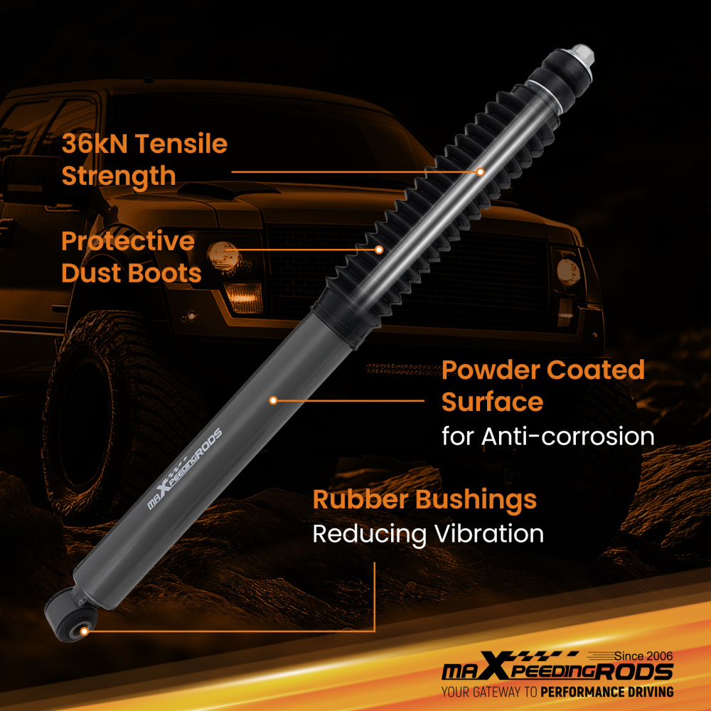 Front Lifted Shocks 2-4.5 compatible for Ford F-250 F-350 Super Duty 4WD 2005-2023 Pair