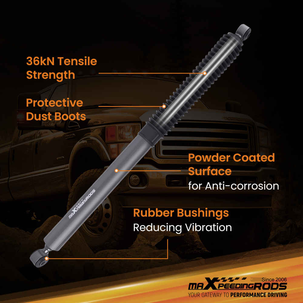 Rear Lift Shocks 2.5-4.5 compatible for Ford F-250 F-350 Super Duty 1999-2016 4WD RWD Pair