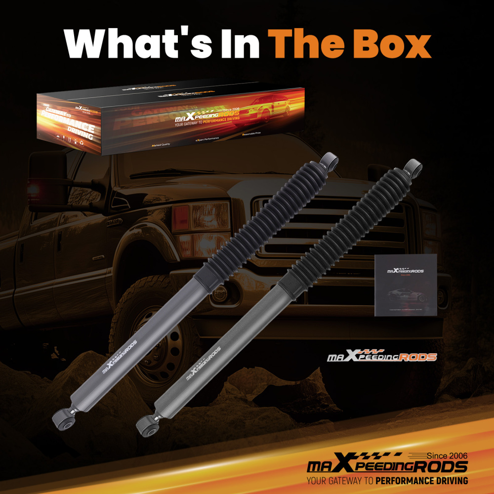 Rear Lift Shocks 2.5-4.5 compatible for Ford F-250 F-350 Super Duty 1999-2016 4WD RWD Pair