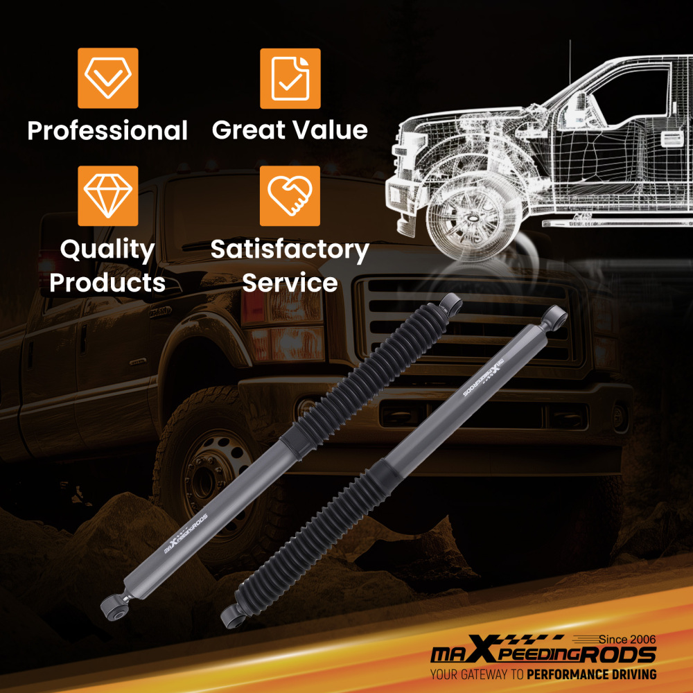 Rear Lift Shocks 2.5-4.5 compatible for Ford F-250 F-350 Super Duty 1999-2016 4WD RWD Pair