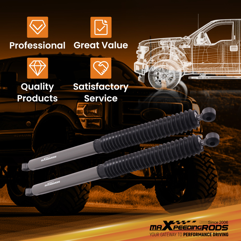 4WD Gas Lift Shock compatible for Ford F-250 F-350 Super Duty 1999-2016 5-7.5 Rear Height