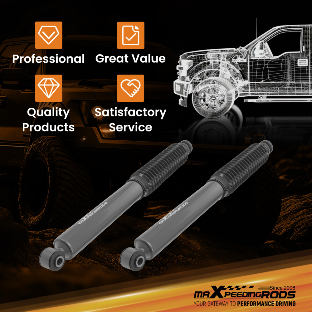 Front Shock compatible for Ford F-250 F-350 Super Duty 2005-2025 with 0-1.5 Lift Height