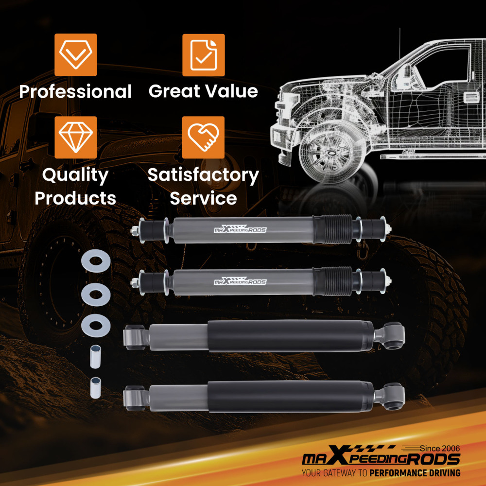 3-4 Front Rear Foam Cell Shock Absorbers compatible for Nissan Patrol GQ Y60 GU Y61