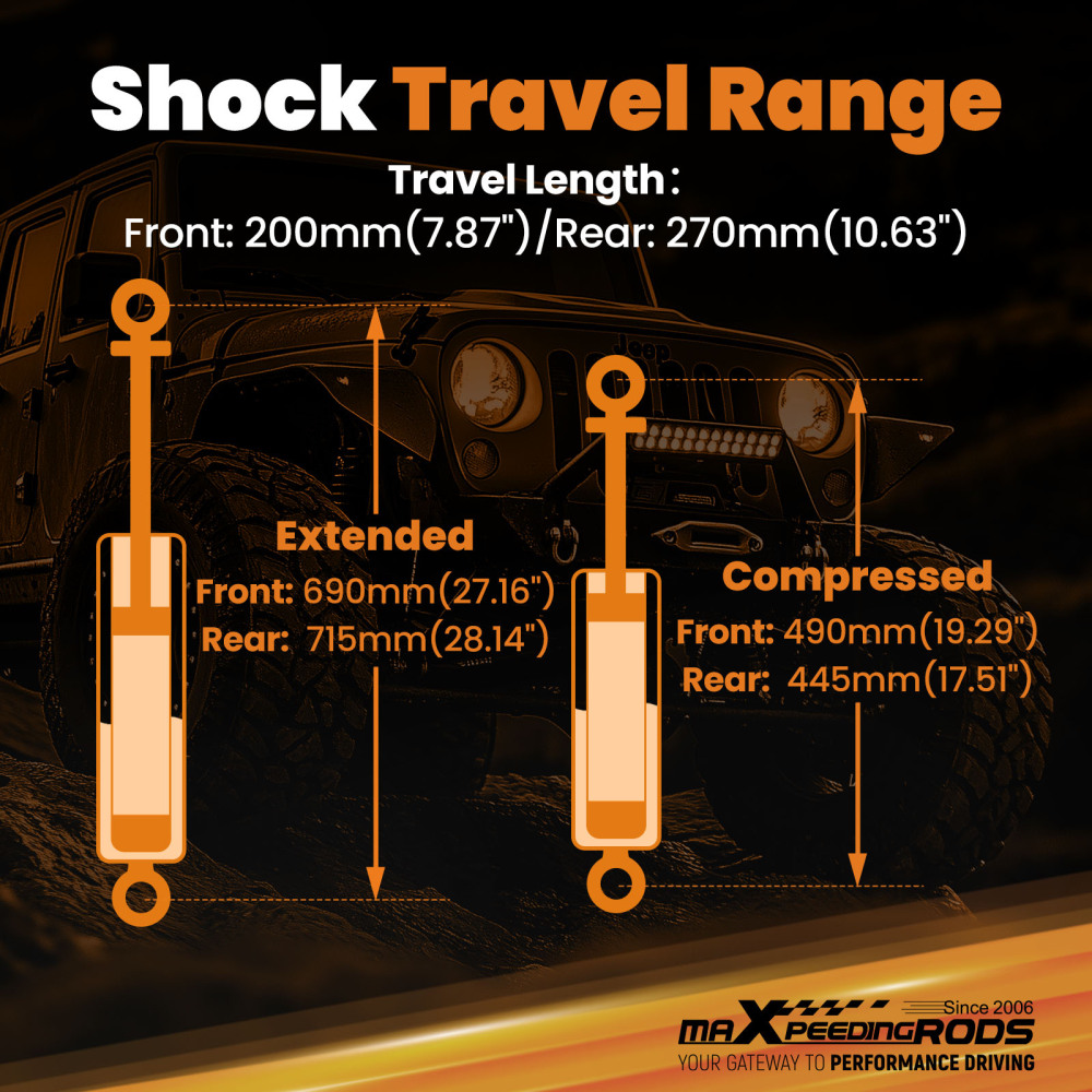 3-4 Front Rear Foam Cell Shock Absorbers compatible for Nissan Patrol GQ Y60 GU Y61