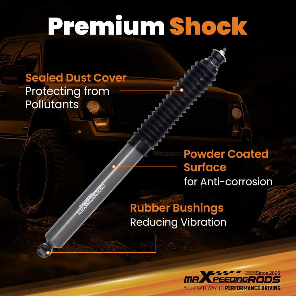 3.5-4 Lift G1 Front Shock Absorbers compatible for Jeep Grand Cherokee 1993-2004